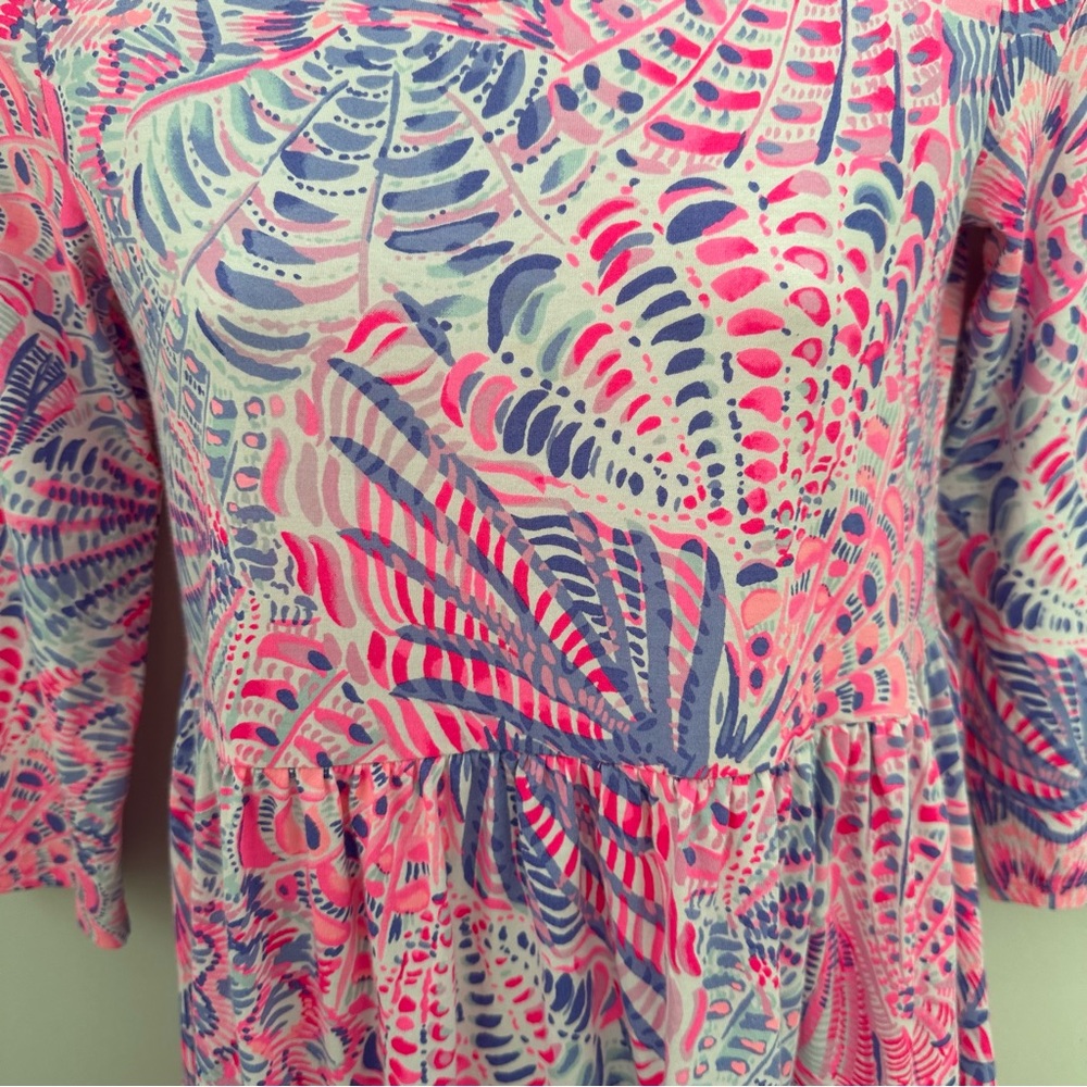 Lilly Pulitzer GEANNA Swing Dress in Razz Berry See You Soon size XXS - Picture 9 of 9